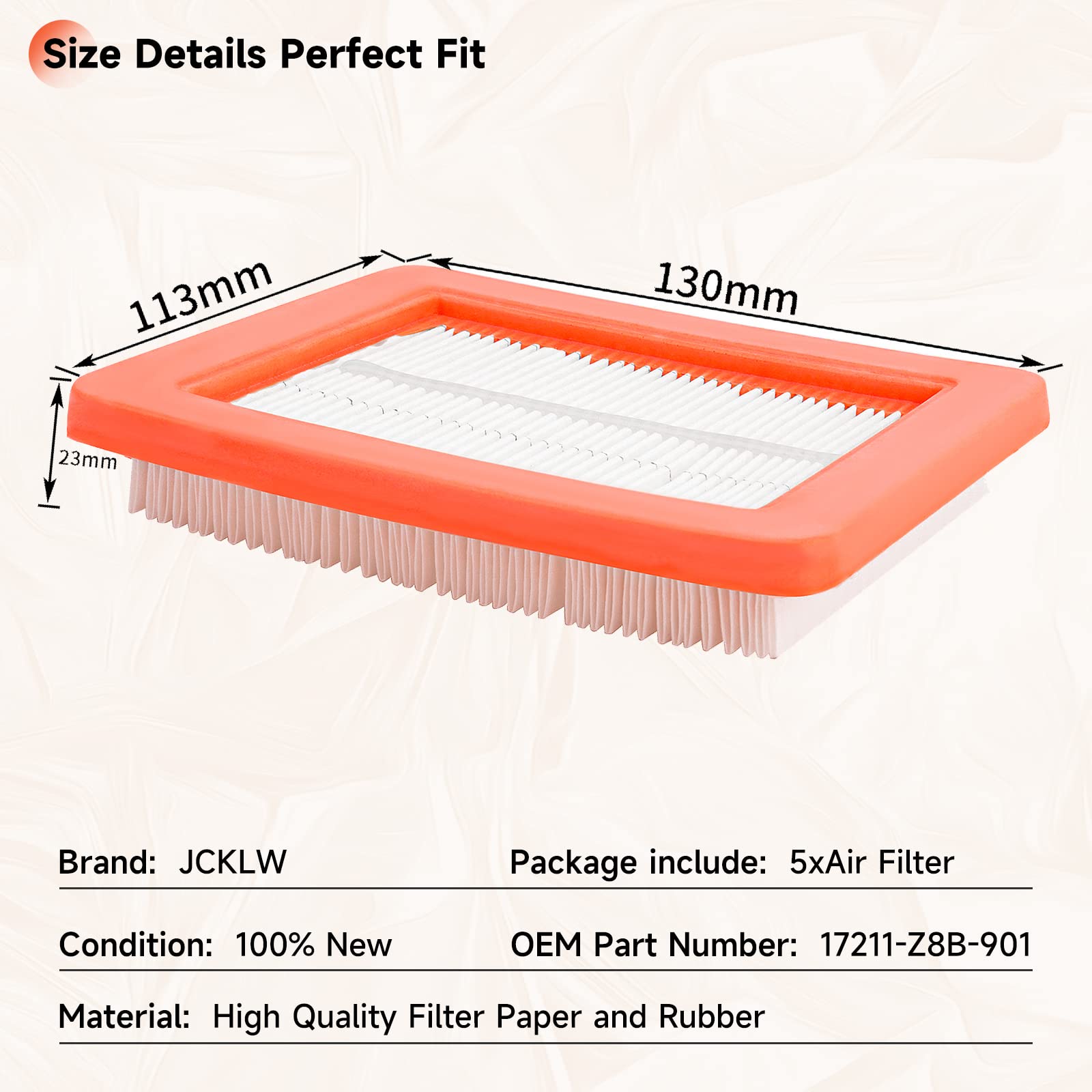 Genuine Honda Air Filter & Cover Set - Fits GCV160 GCV170 GCV190 GCV200 Lawn Mowers & Engines