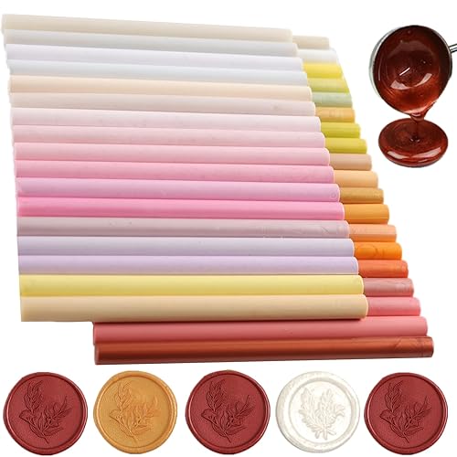 40 unidades de pistola de pegamento para sello de cera, pistola de pegamento de sellado de cera multicolor, mini barra de pegamento, juego de sellos disponible en Yaxa Venezuela