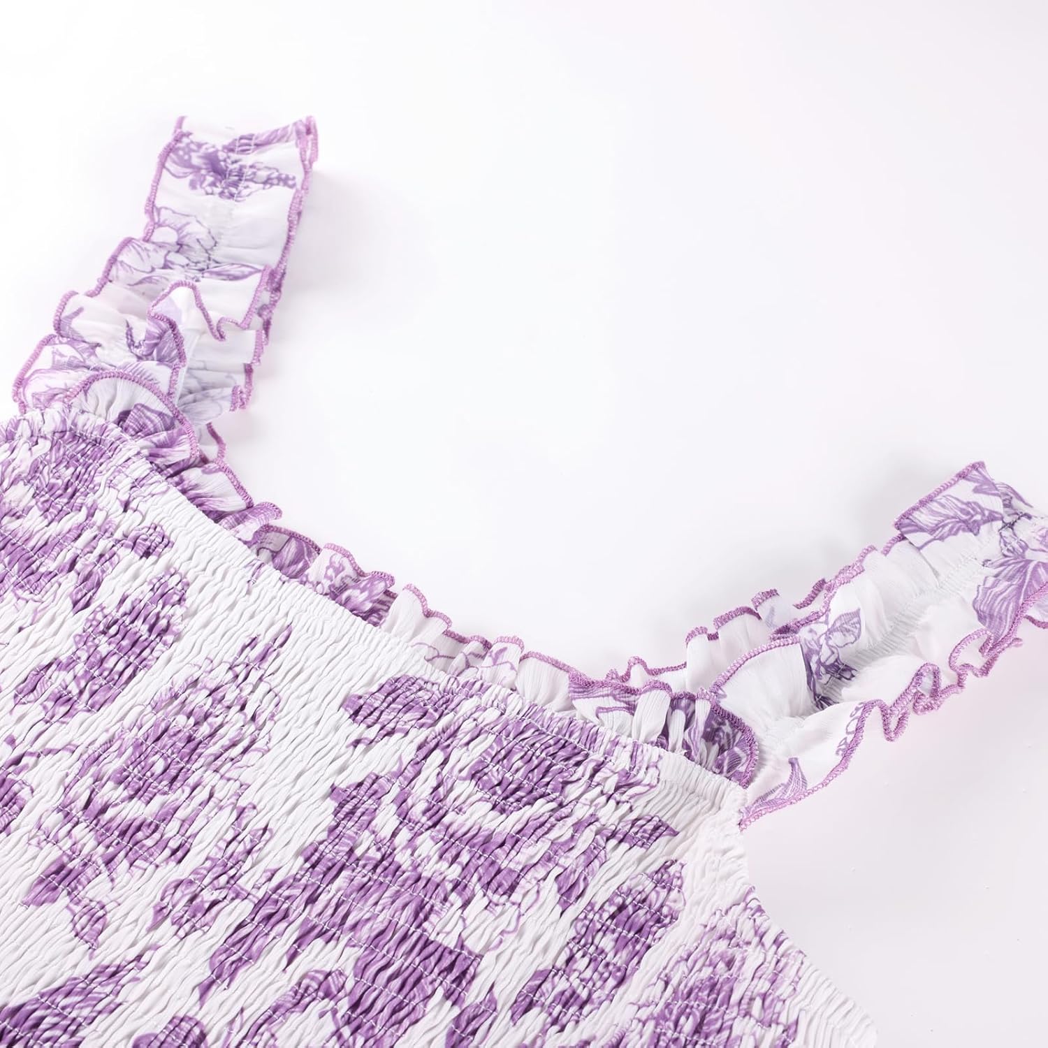 SCARLET DARKNESS Floral Dress for Women 2026 Flowy Sundress Smocked Cottagecore Dresses - Image 5