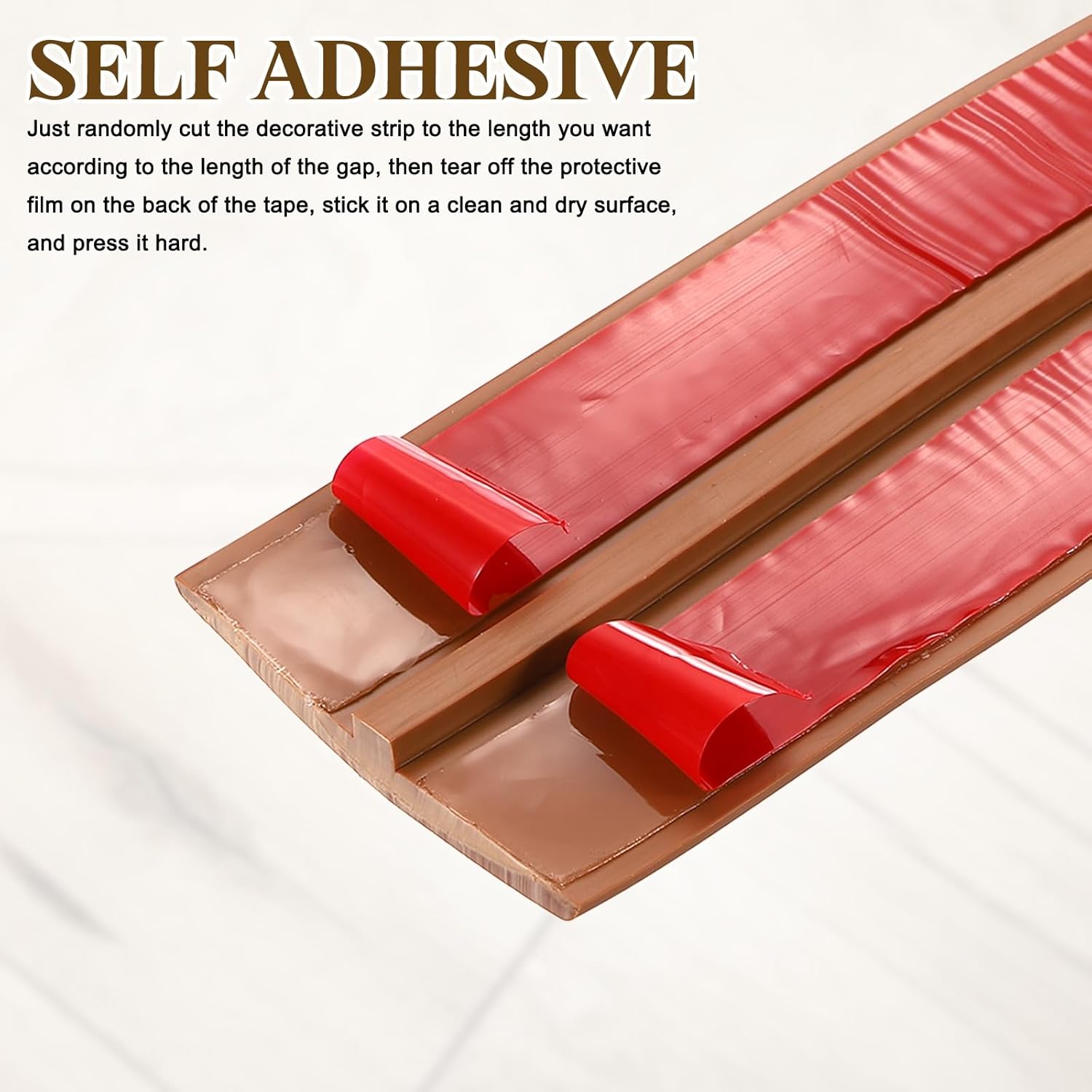 uxcell 2 Pcs T-Molding Transition Strips, 3.28 ft x 1.97" (L x W) PVC Floor Flat Divider Strip Self Adhesive Vinyl Flooring Edging Trim for Joining Floor Gaps Doorways, Yellow