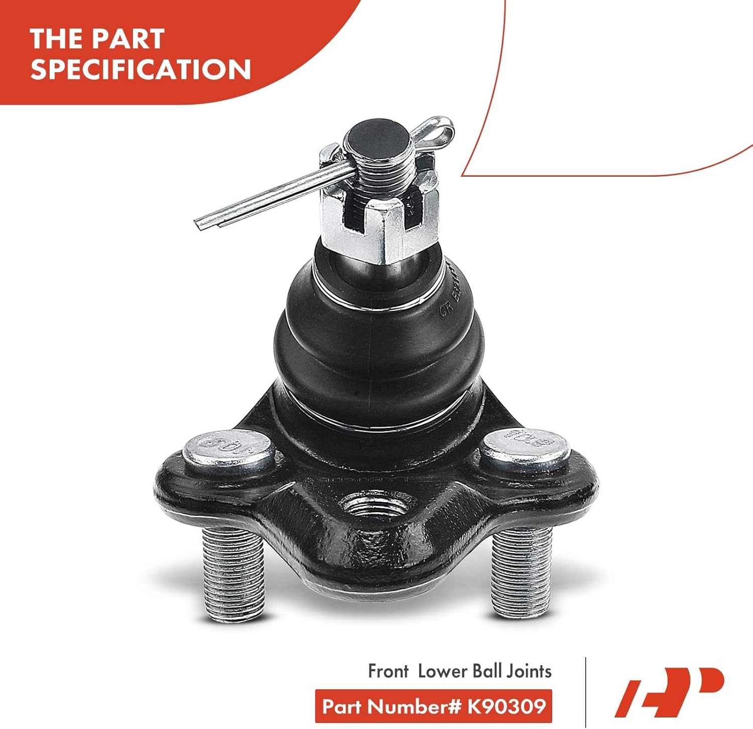 A-Premium Set of 6, Front Lower Ball Joint Inner Outer Tie Rod End, Compatible with Toyota Corolla 2003 2004 2005 2006 2008