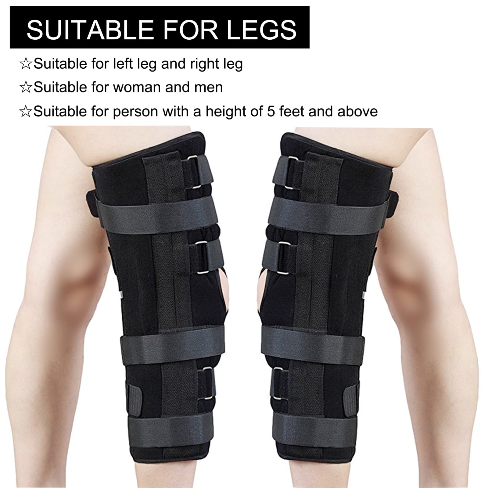 TANDCF Knee Immobilizer Secure Comfort Knee Brace & Stabilizer for