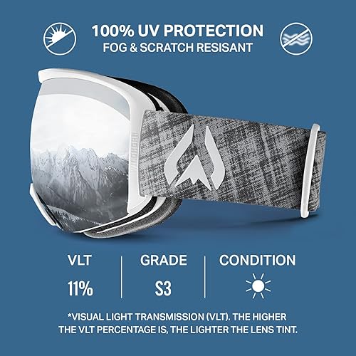 Miniatura 3 de Wildhorn Cristo - Gafas de esquí para hombres, mujeres y jóvenes, proveedor oficial del Equipo de Esquí de los EE.UU.