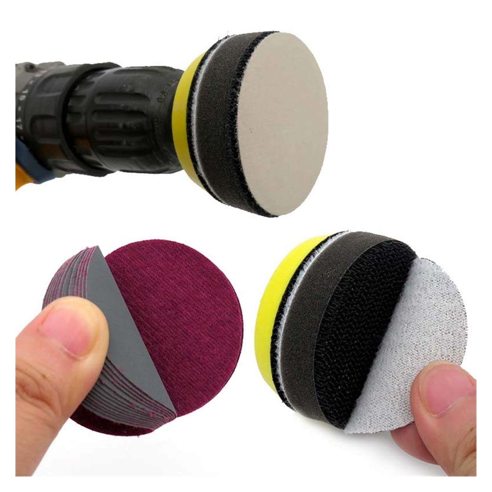 100pcs papel de lija impermeable de 2 pulgadas for lijar los ganchos y los anillos con carburo de silicio 60 a 10000 grit, for lijar seco o lijado seco(320)