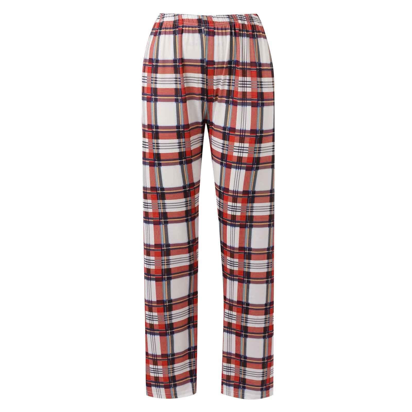 Conjunto genérico Familiar Navidad Pijamas Mamá Ropa Casa Impreso Manga Larga Pantalones Conjunto Dos Piezas