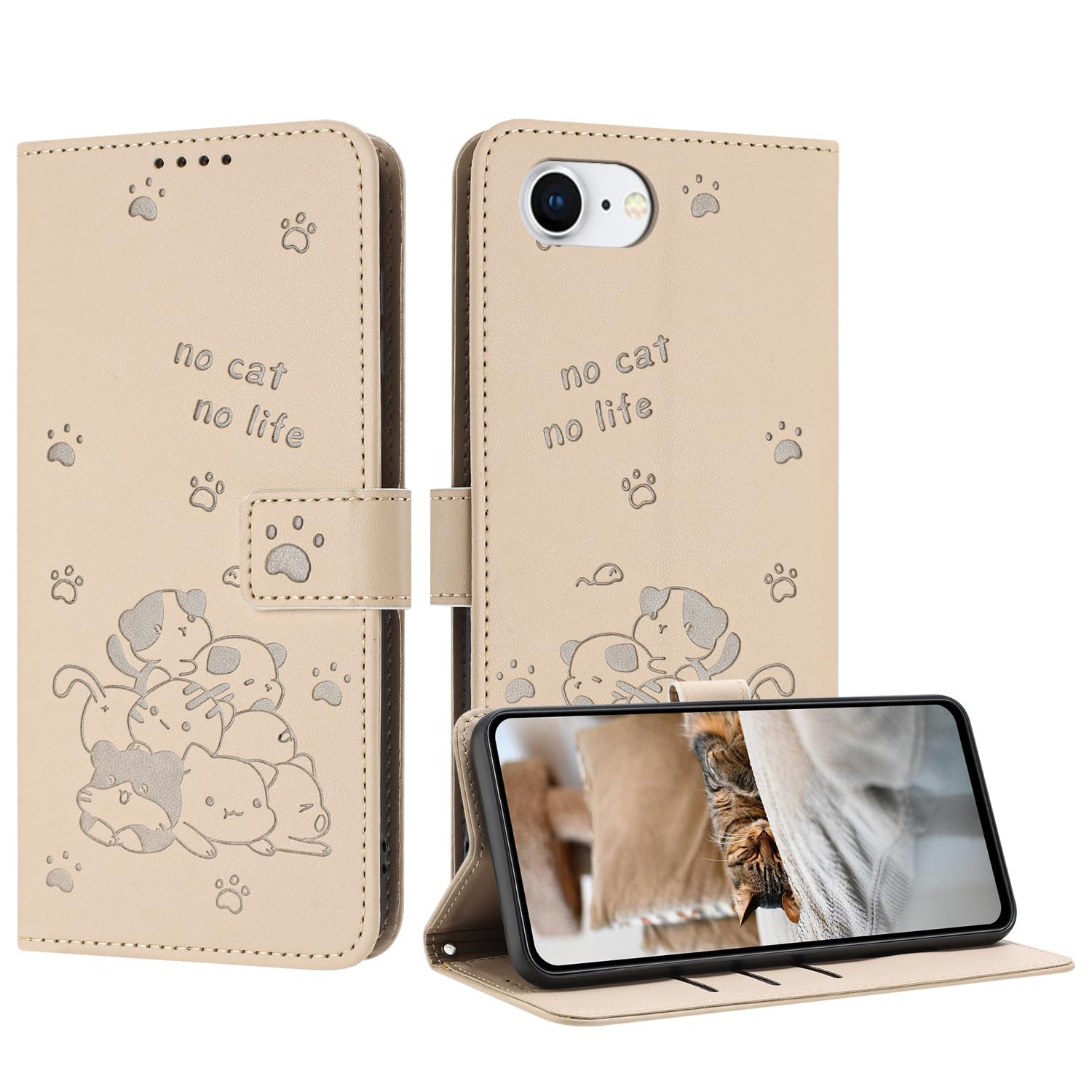 Amazon.co.jp: Vlimus case for Phone 16e かわいい子猫の携帯電話