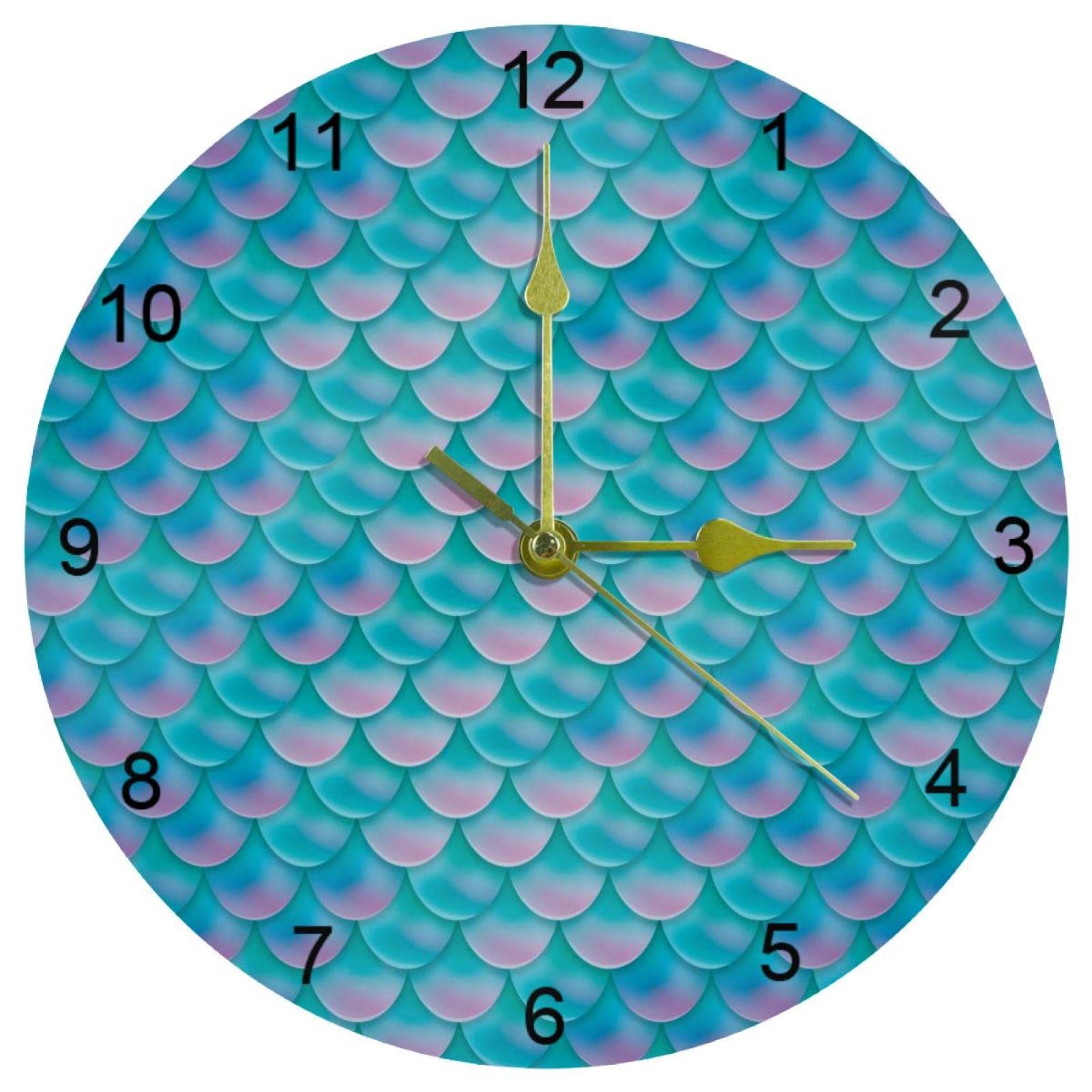 Horloge murale silencieuse sans tic-tac mécanisme quartz précis pour bureau et chambre