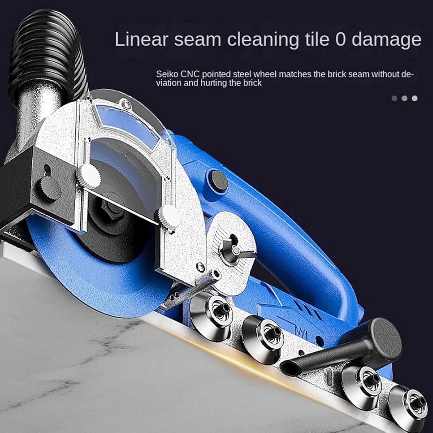 Outil de retrait de joint électrique 1200 W 9000 tr/min, machine professionnelle pour enlever les joints de carrelage avec lame diamant pour nettoyer les joints entre les carreaux