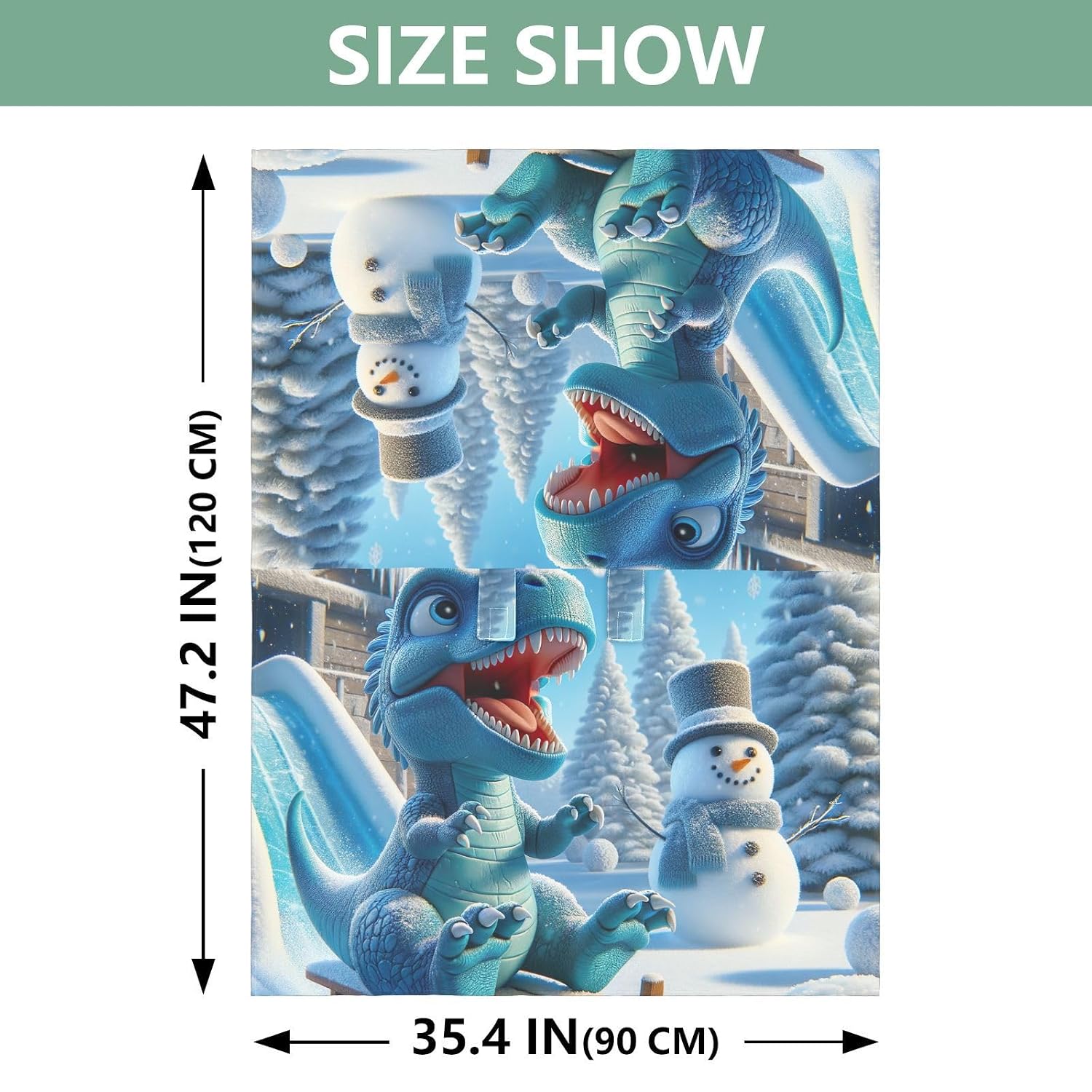 Cute Dinosaur Snowman Infant Car Seat Cover, Adjustable Straps image 3