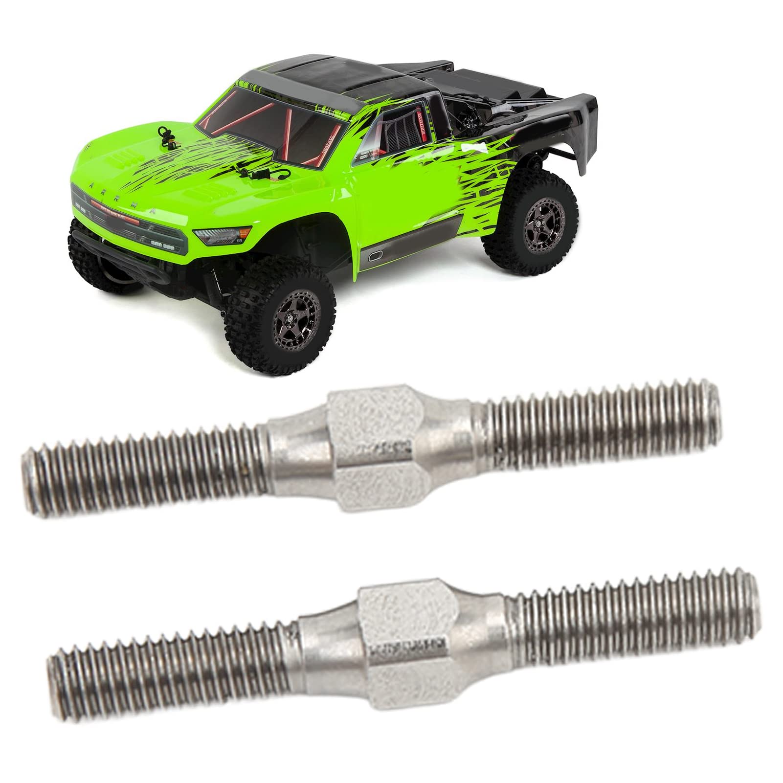RiToEasysports Tiranti In Acciaio M4x34mm Per Auto RC – 2 Pezzi Di Ricambio Per Sterzo, Robusti E Leggeri
