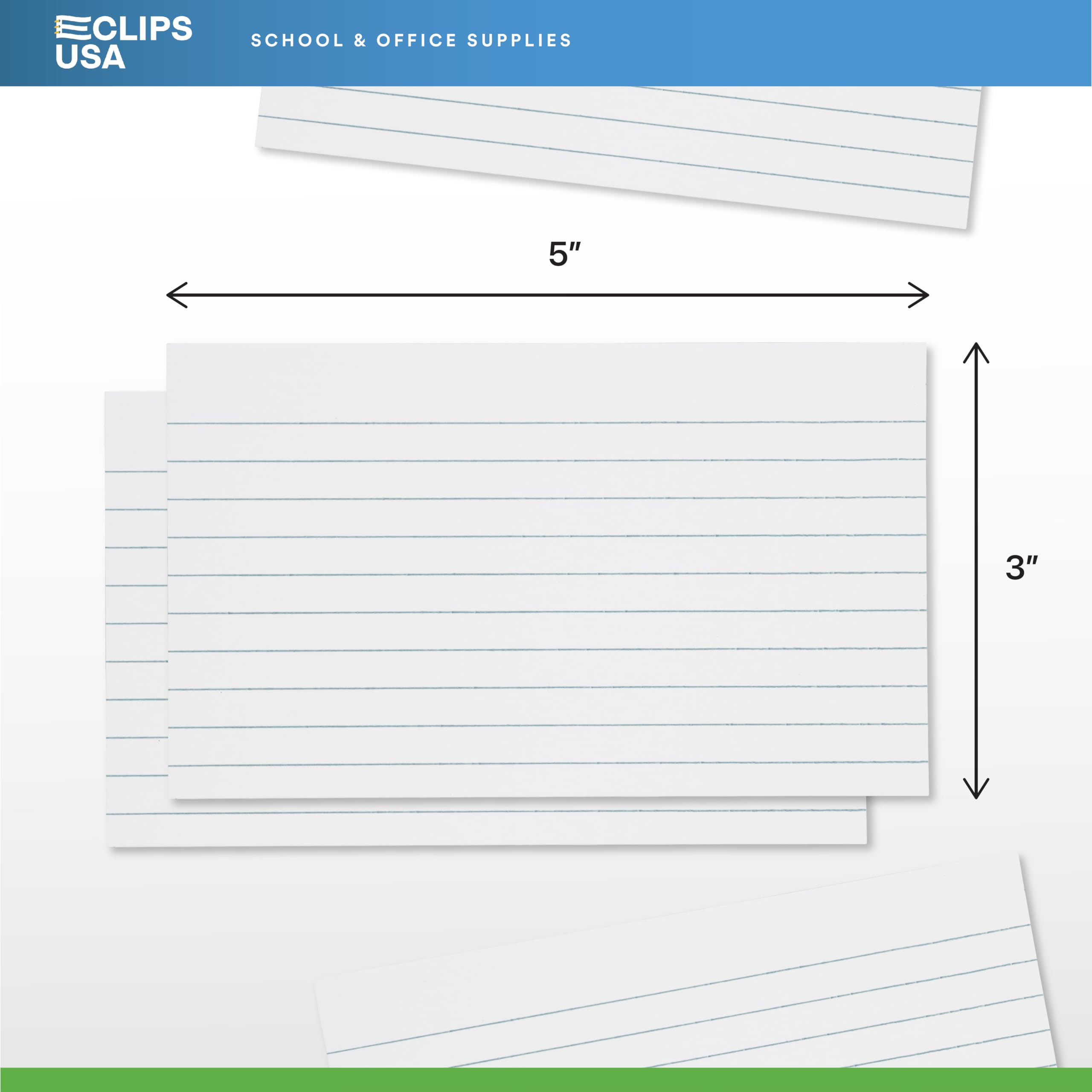 Karteikarten, 3 x 5 Karteikarten (2400 Karten), Karteikarten, Karteikarten, Karteikarten, 7,6 x 12,7 cm, Notizkarten, Lernkarten zum Lernen, 100 Karten pro Packung, (weiß, 3 x 5-24 Stück)