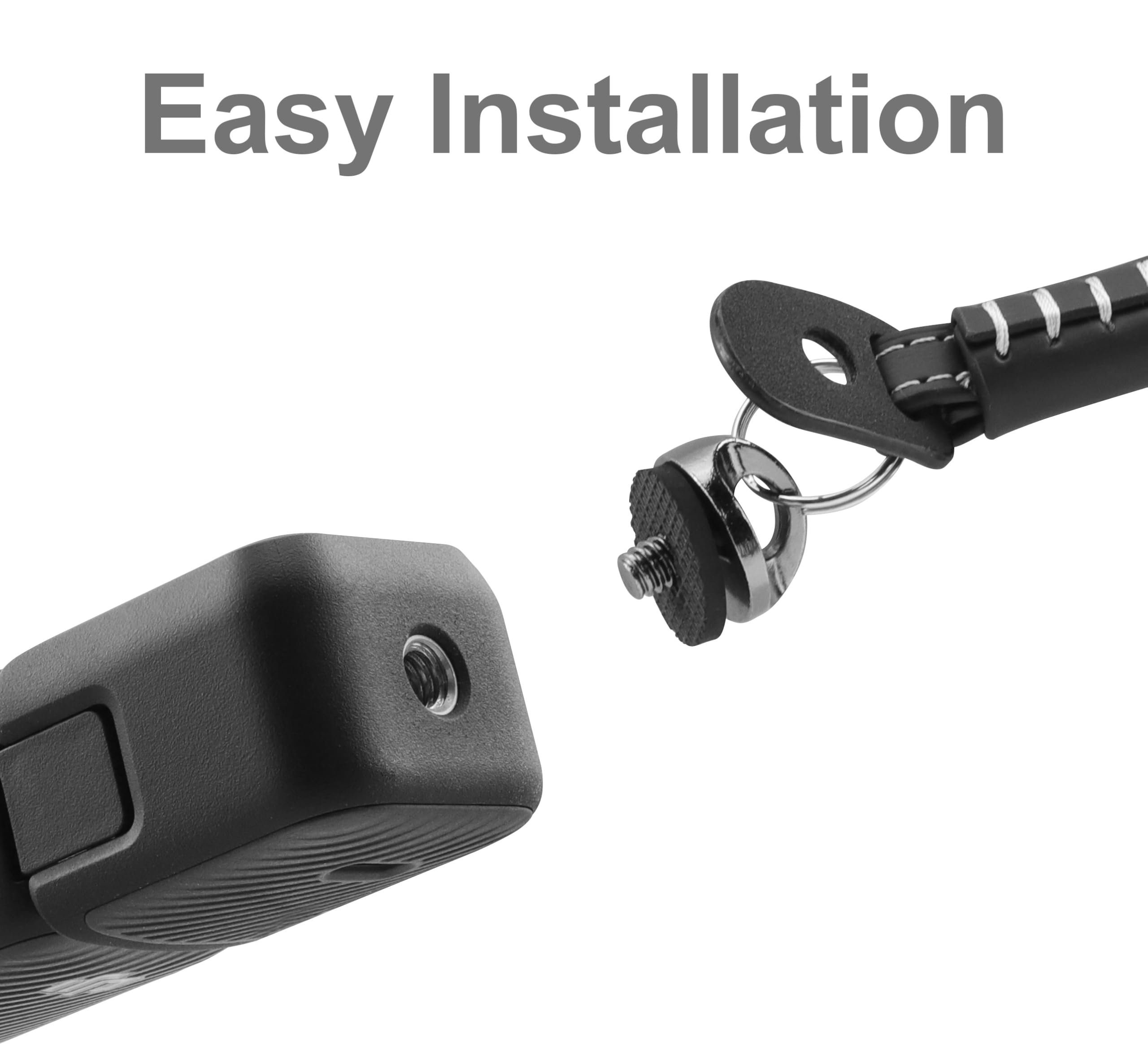 JCMOYUTY Wrist Hand Strap for DJI Osmo Pocket 3, Mobile 6 / SE/RS 3/3 PRO / 4 PRO/OM 5 Stabilizer Leather Lanyard