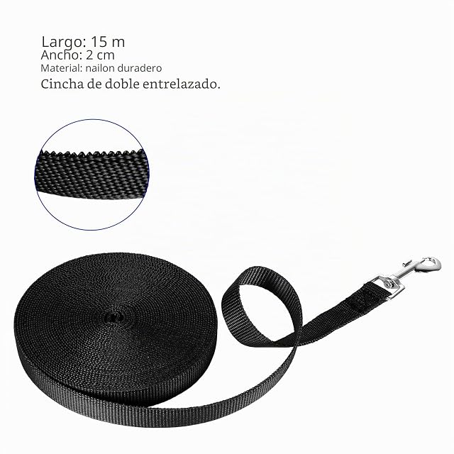 Foto 2 de 5 de NavoX Correa Perros Larga, 30M Correa para Perros Adiestramiento, Cuerda para Perros