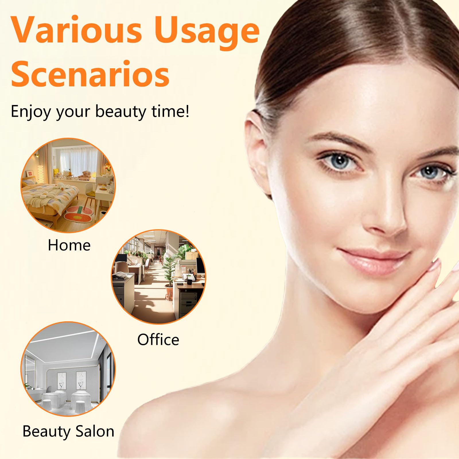 Varita facial de alta frecuencia F para el cuidado facial, máquina multifunción para dispositivos faciales