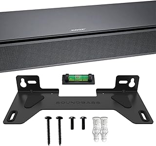 TV Speaker Wall Mount Bracket | Compatible with Bose TV Speaker Soundbar Only | Complete with Full Mounting Hardware Kit | Only Suitable for Bose TV Speaker Sound Bar | UK Design by Soundbass