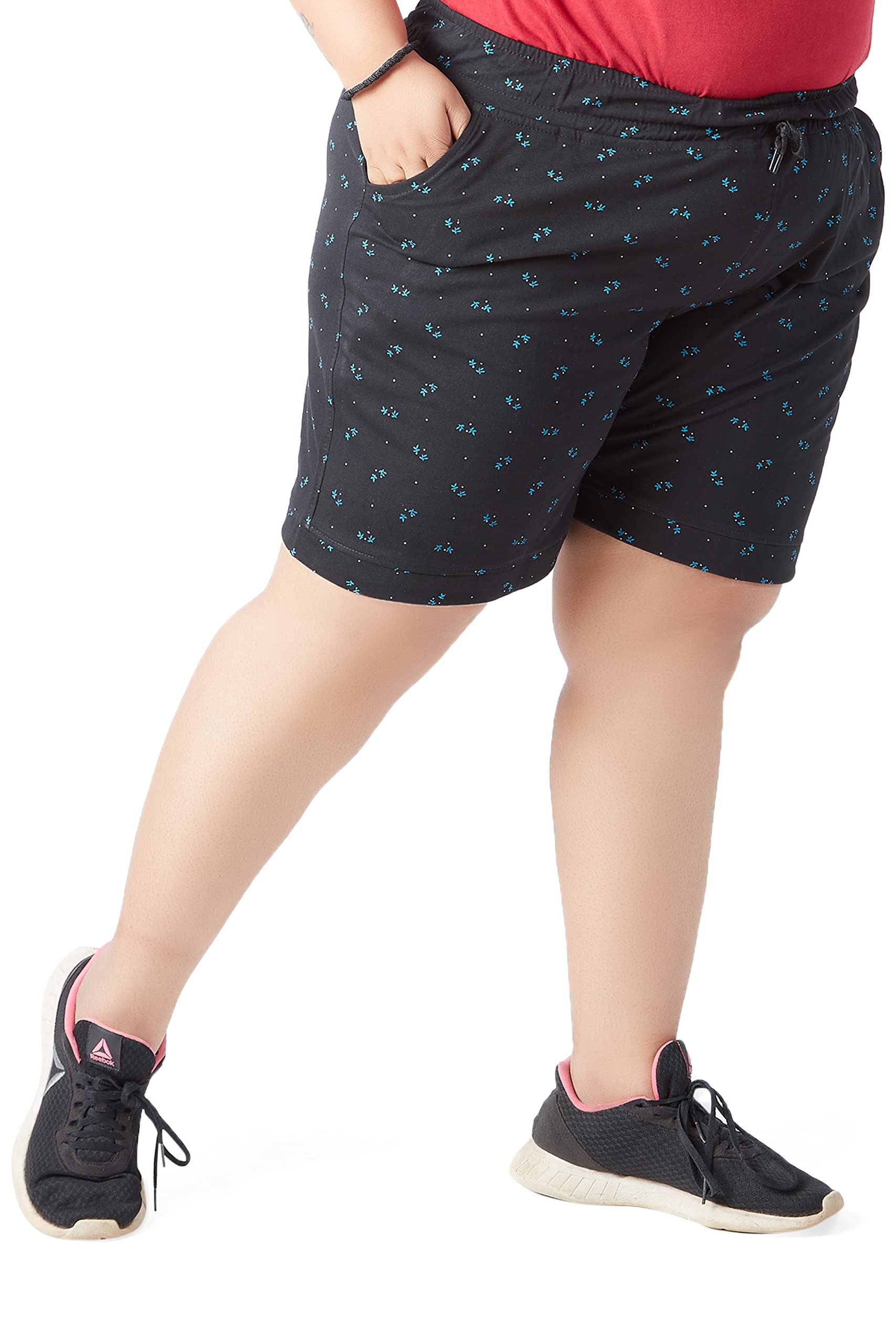 cupid Women Printed Cotton Comfortable Barmuda/Shorts for Sports, Yoga, Daily Use Gym, Night Wear, Casual Wear for Ladies, 2XL to 5XL-picture-0