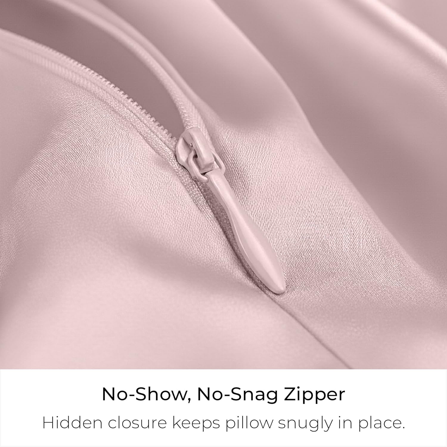 Mellanni Pure Silk Throw Pillowcase - Perfect for Hair and Skin, Preventing Wrinkles - Easy Care - Naturally Cooling Silk Pillow Cover with Hidden Zipper (Throw, Pink)