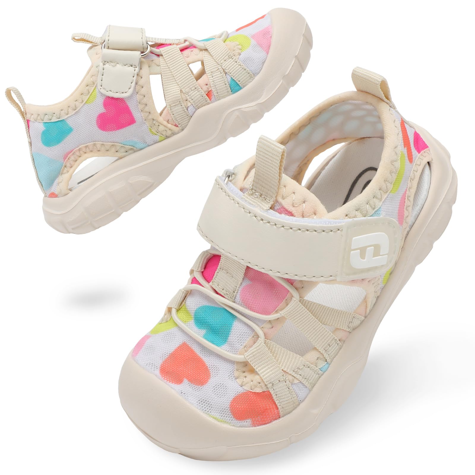JOINFREE Toddler Boys Girls Water Shoes Breathable Qucik Dry Sport Beach Sandals Lightweight Barefoot Flexible