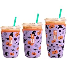 HEYSKAY Iced Coffee Sleeve Cooler Coffee Cup Sleeves for Drinks 16-32OZ