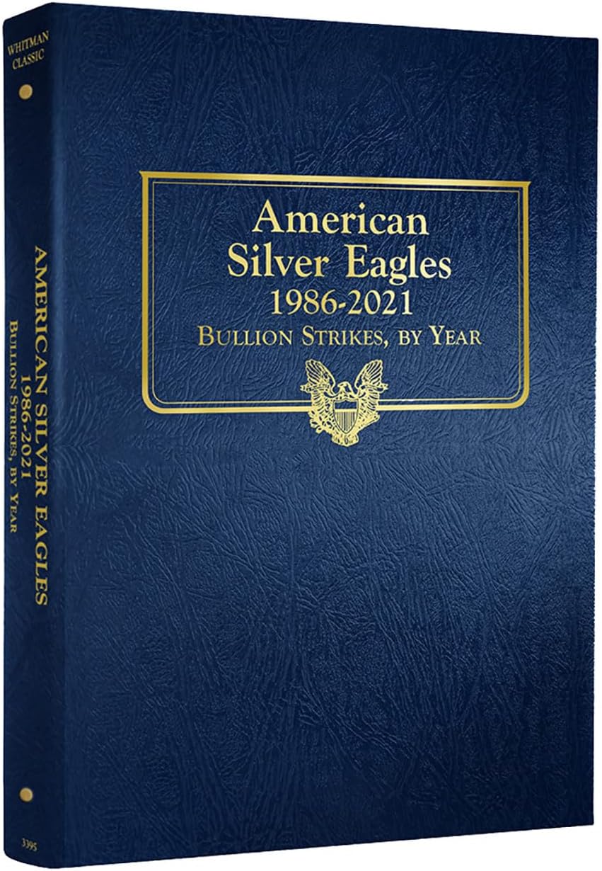 Whitman US American Silver Eagle Coin Album 1986 - 2021 #3395