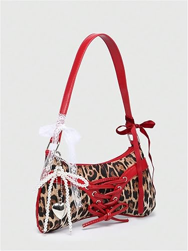 Miniatura 2 de Verdusa Y2K - Bolso de hombro vintage para mujer, diseño de coqueta, de piel sintética, estilo kawaii