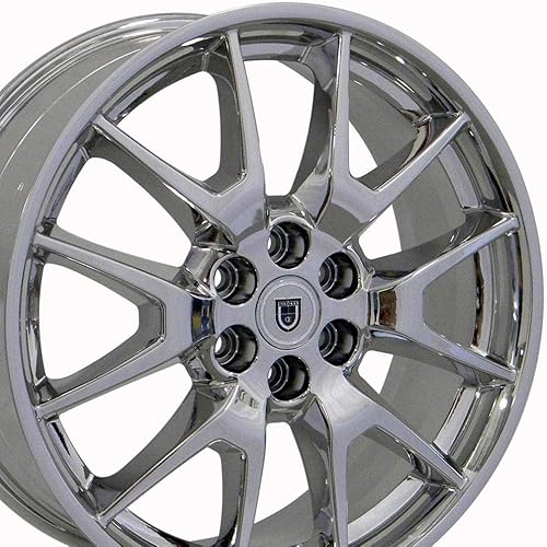 OE Wheels CA12 - Llantas de 20 pulgadas para SRX Style 6 x 120 20 x 8 cromadas - Hollander 4709 (juego de 4)
