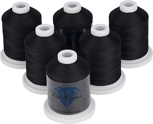 Miniatura 39 de Simthread 12 hilos de algodón para todos los propósitos, 50s/3 hilos para coser, etc. - 550 yardas cada uno (colores neutros) 12 colores neutros,12