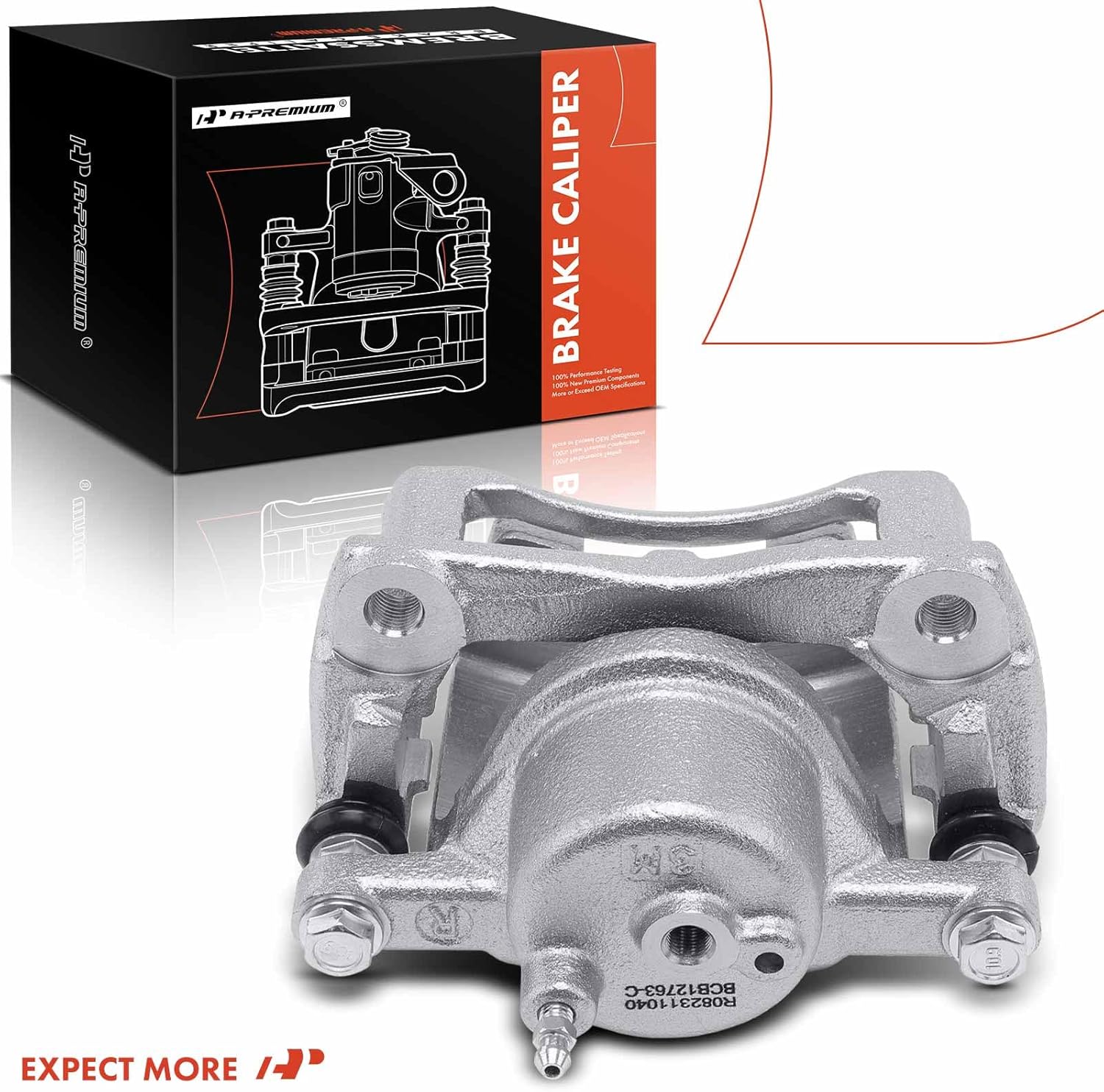 A-Premium Disc Brake Caliper Assembly with Bracket Compatible with Scion xB 2004-2006, xA 2004-2006 - Front Right Passenger Side