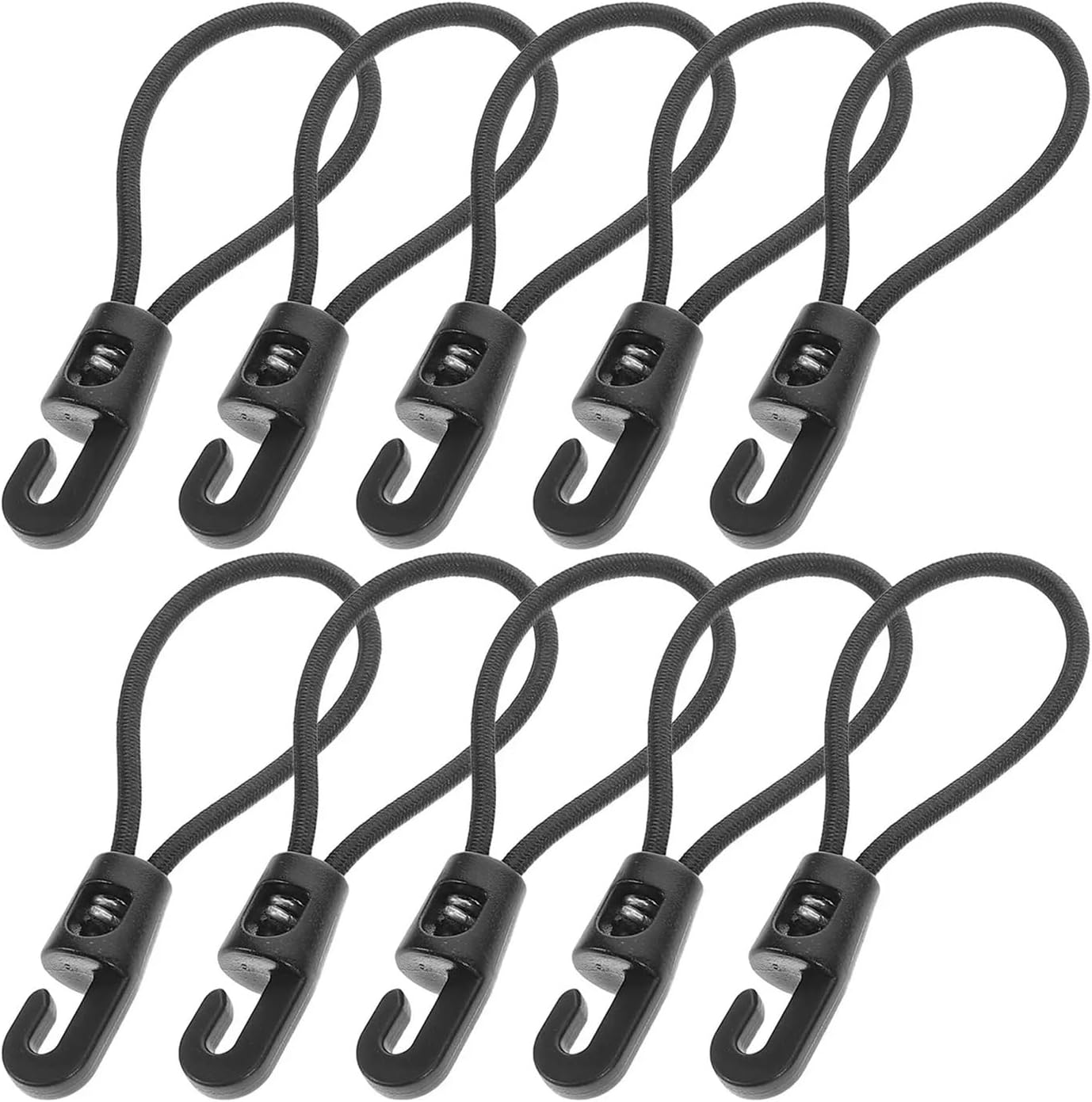 Bungee Cords 40pcs Luggage Rope Bungee Cords Hooks Trunk Straps Camping Nylon Elastic Outdoor Travel Gear for Outdoor Tent Luggage Rack Camping Cargo