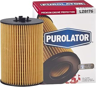 Purolator L28176 Premium Engine Protection Cartridge Oil Filter Compatible With 2015 Volkswagen Passat, 2015 Jetta, 2015 Golf SportWagen, 2015 Golf, 2017 Golf R and 2017 Audi A3 Quattro