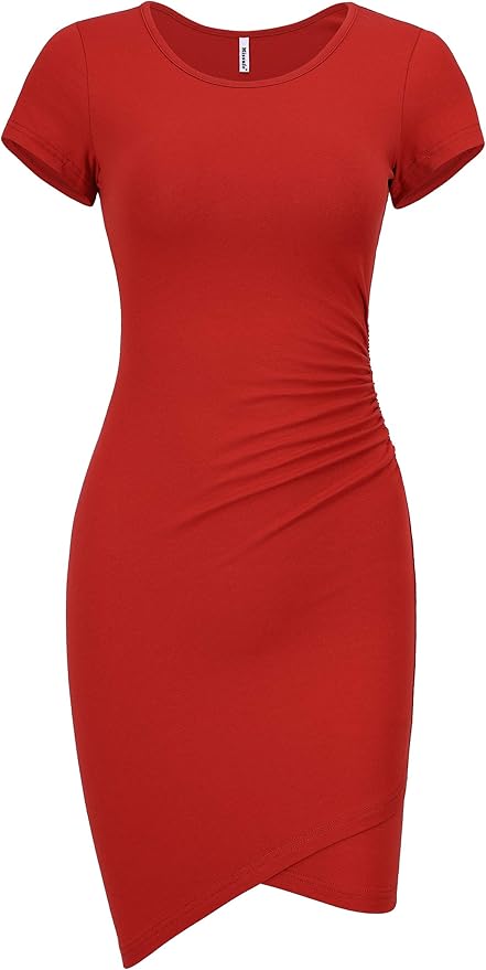 Pink Body Suit Missufe Women's Summer Ruffle Flutter Sleeve Ribbed Knit Slimming Casual 13 thumbnail image
