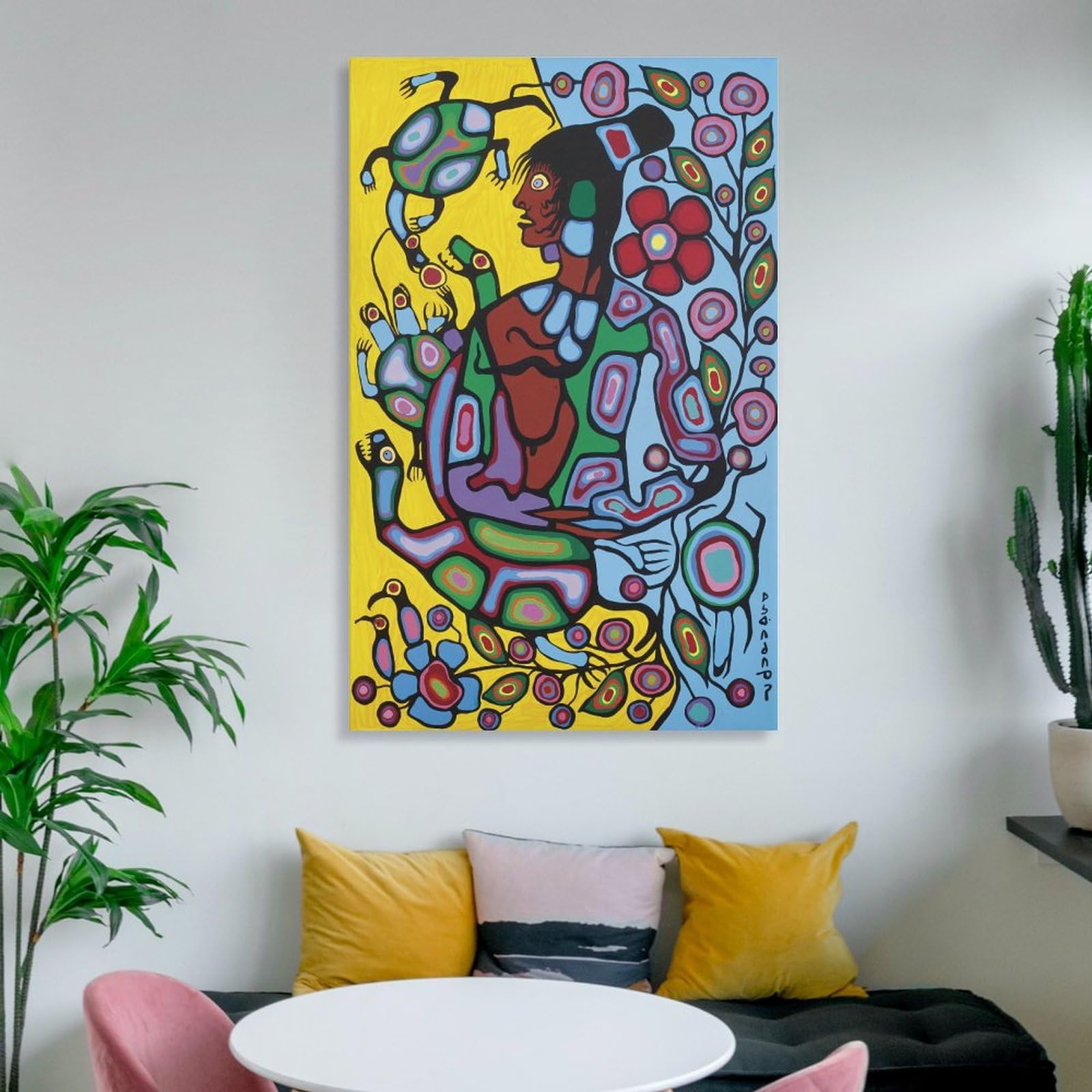 Shaman And Turtle by Norval Morrisseau Prints Poster Abstract Art