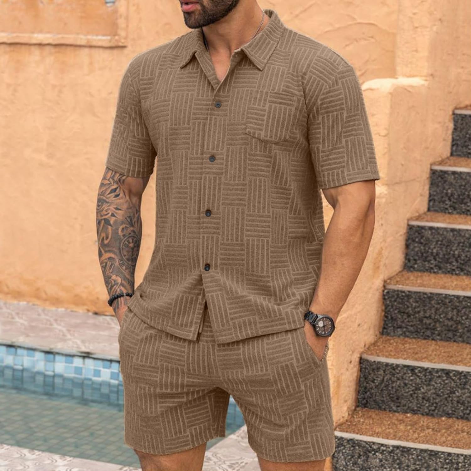 セットアップ SEN TOKYO セットアップ 大人韓国スタイルを完成させる。ハーフジップ