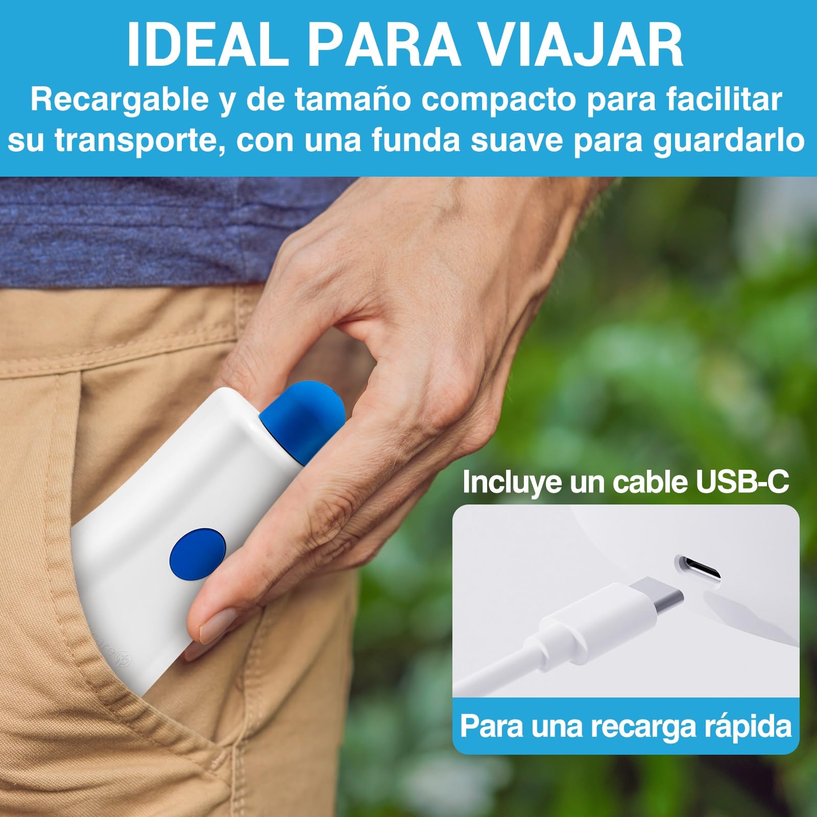 Dispositivo de Alivio de la Presión del Oído de Tilcare - Destaponador de orejas para vuelos, Nado, Buceo, Resfriado y Molestia por Alergia - Viene con una funda protectora portátil