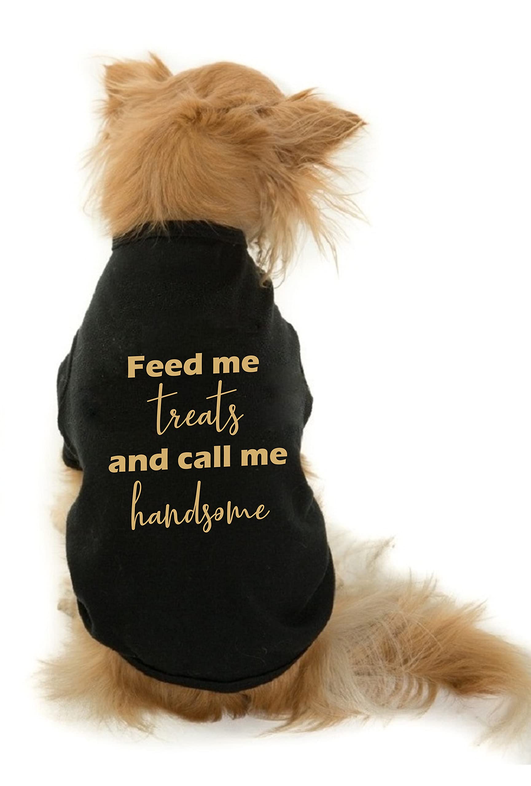 The Tee Shop Pet Clothing Collection Cool Funny Quote Printed Feed me on Pet Dog Cat Comfortable T-Shirt (M, White) (B097762ZHS) Amazon Price History, Amazon Price Tracker