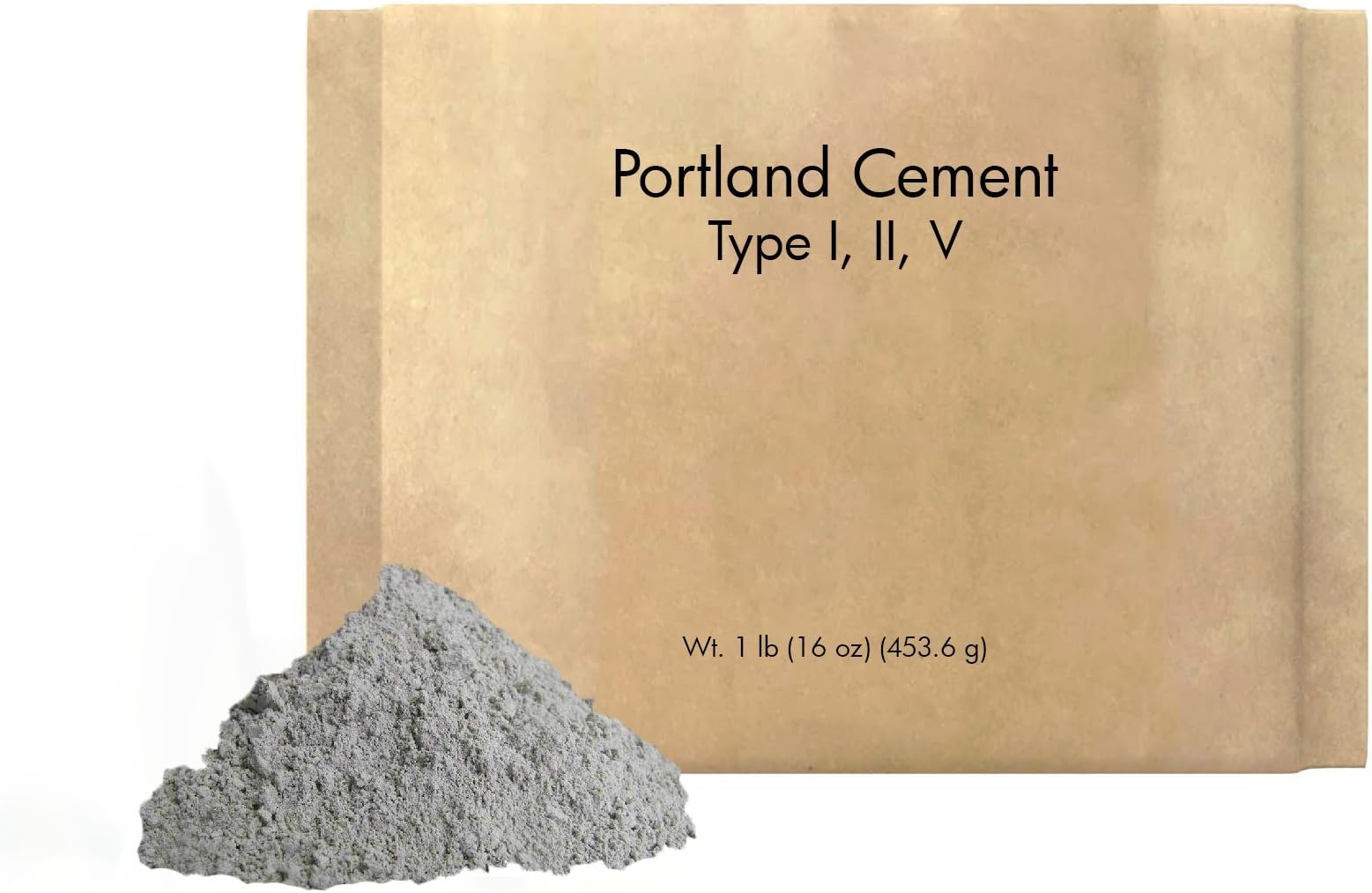 Portland Cement (1 lb.) Eco-Friendly Packaging, Sulfate Resistant, Low Hydration Heat, Type I, II, V