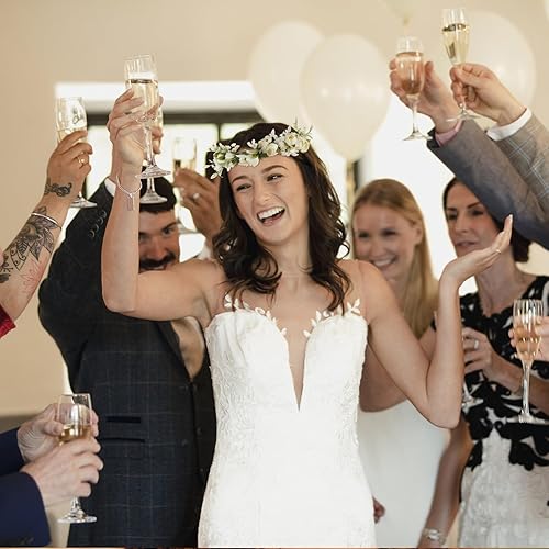 Miniatura 4 de Flower Headband Simulated Rose Flowers Elegant Hair Accessories for Weddings Parties and Photography for Brides and Bridesmaids