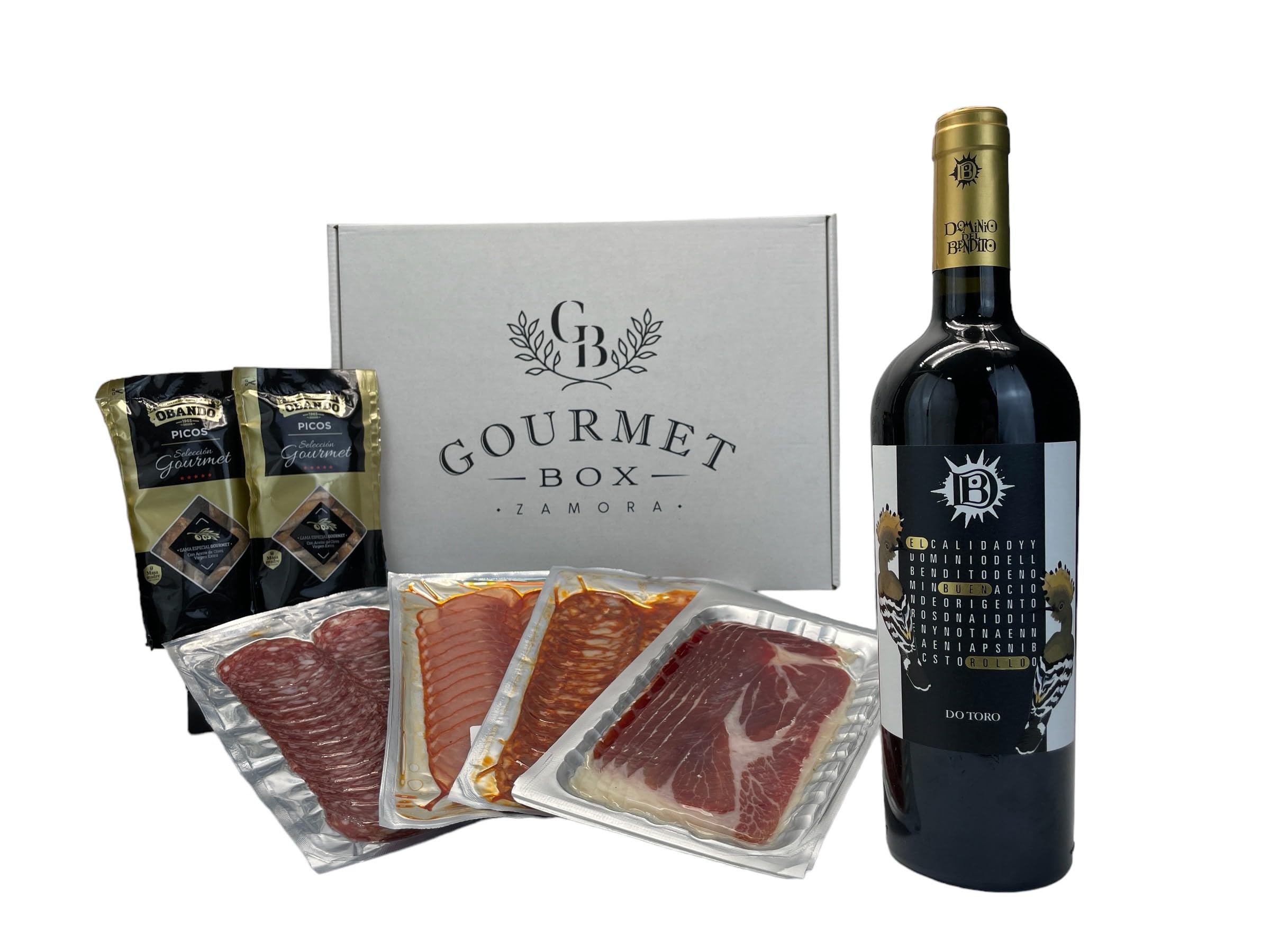 Cesta Gourmet para regalar,Lote de Ibéricos loncheados,Gourmet Box ZAMORA-Jamón,Lomo,Chorizo,Salchichón (Pack 400gr.) — view 11