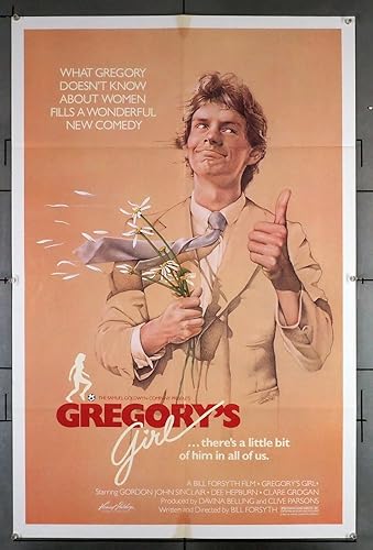 Gregory's Girl (1982) Movie Poster 27x41 U.S. One-Sheet Folded GORDON JOHN SINCLAIR Film directed by BILL FORSYTH