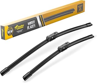 Raidbee® 26"+20" Windshield Wiper Blades Automotive Replacement for Tesla Model 3 2023 2022 2021 2020 2019 2018 2017/Tesla Model Y 2023 2022 2021 2020 – Genuine OEM Quality (Set of 2) Top Lock