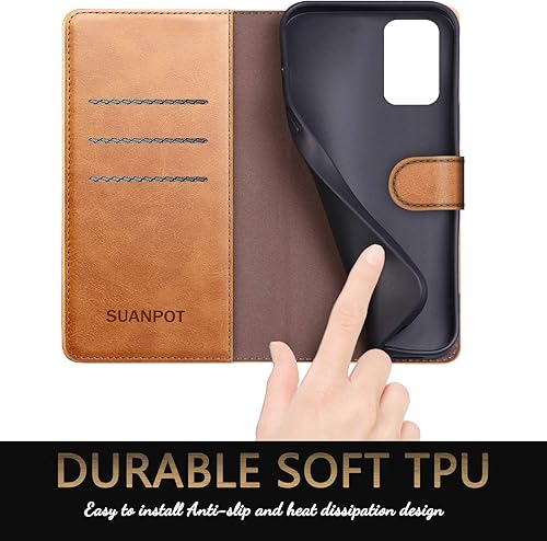 Miniatura 6 de SUANPOT Funda de piel tipo cartera para Samsung Galaxy S20+S20 Plus de 6.7 pulgadas (sin S20 de 6.2 pulgadas  S20 Ultra de 6.9 pulgadas) con