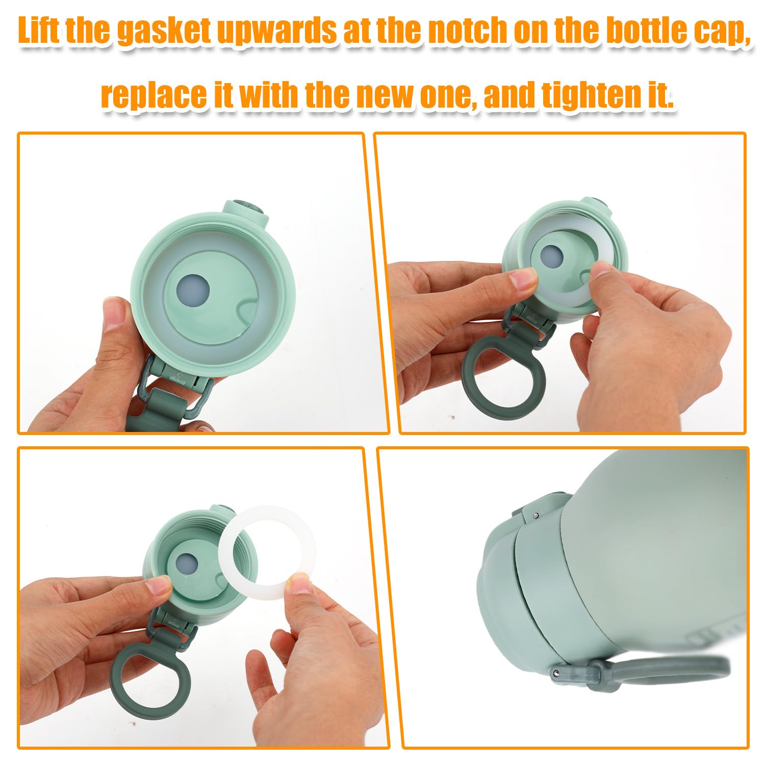 4pz Guarnizioni Ricambio per Momcozy Scaldabiberon, Guarnizioni Ricambio in Silicone Compatibili con Momcozy 17oz Portatili Scaldabiberon