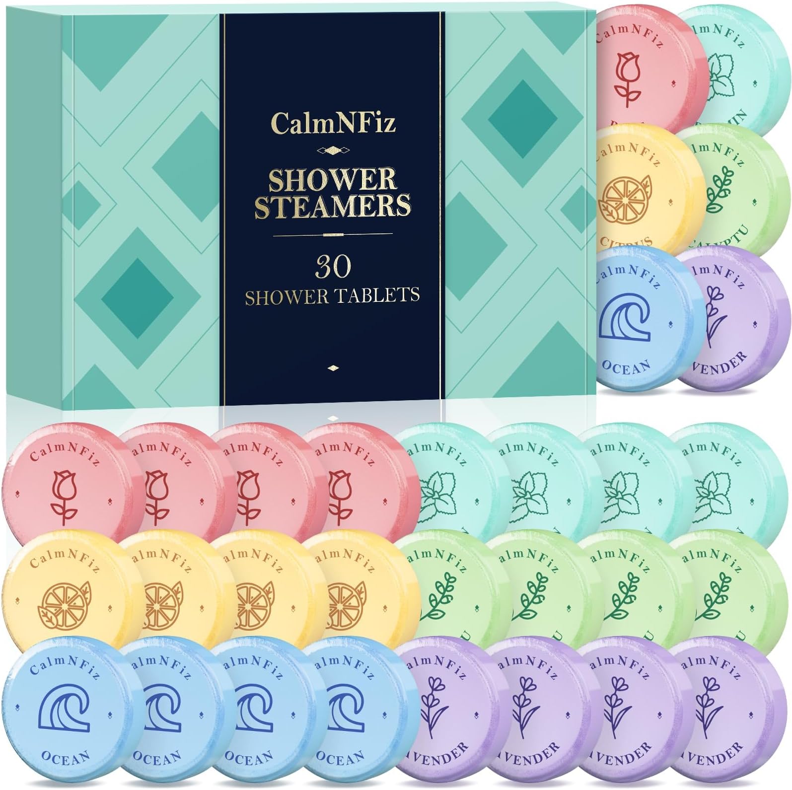 30 Pack Shower Steamers for Women Gift Set, Shower Bath Bombs with 6 Scents, Self Care Gifts for Wife, Easter Basket Stuffers for Women, Mothers Day and Birthday Gift Ideas