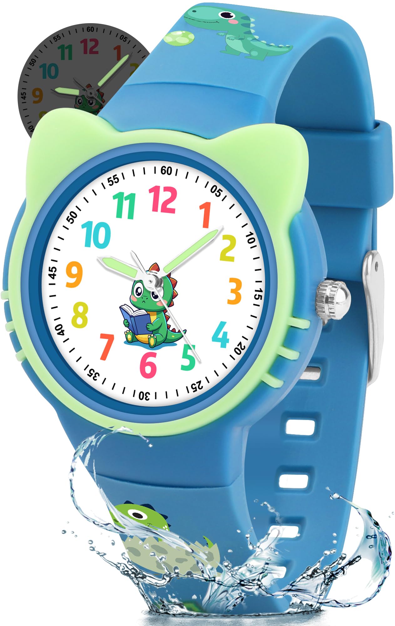 Edillas Kids Teens Watch Analog Girls Boys, Waterproof Stylish Watch for Children,Students with Soft Silicone Strap for Kids Teens 4-16 Years Old