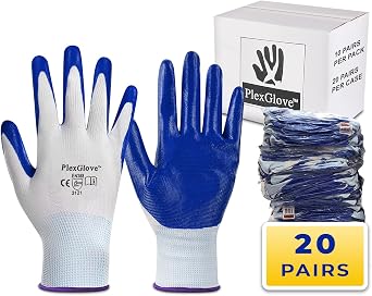 PLEXGLOVE Safety Work Gloves for Men - Durable and Versatile Safety Gloves for Construction and Mechanics