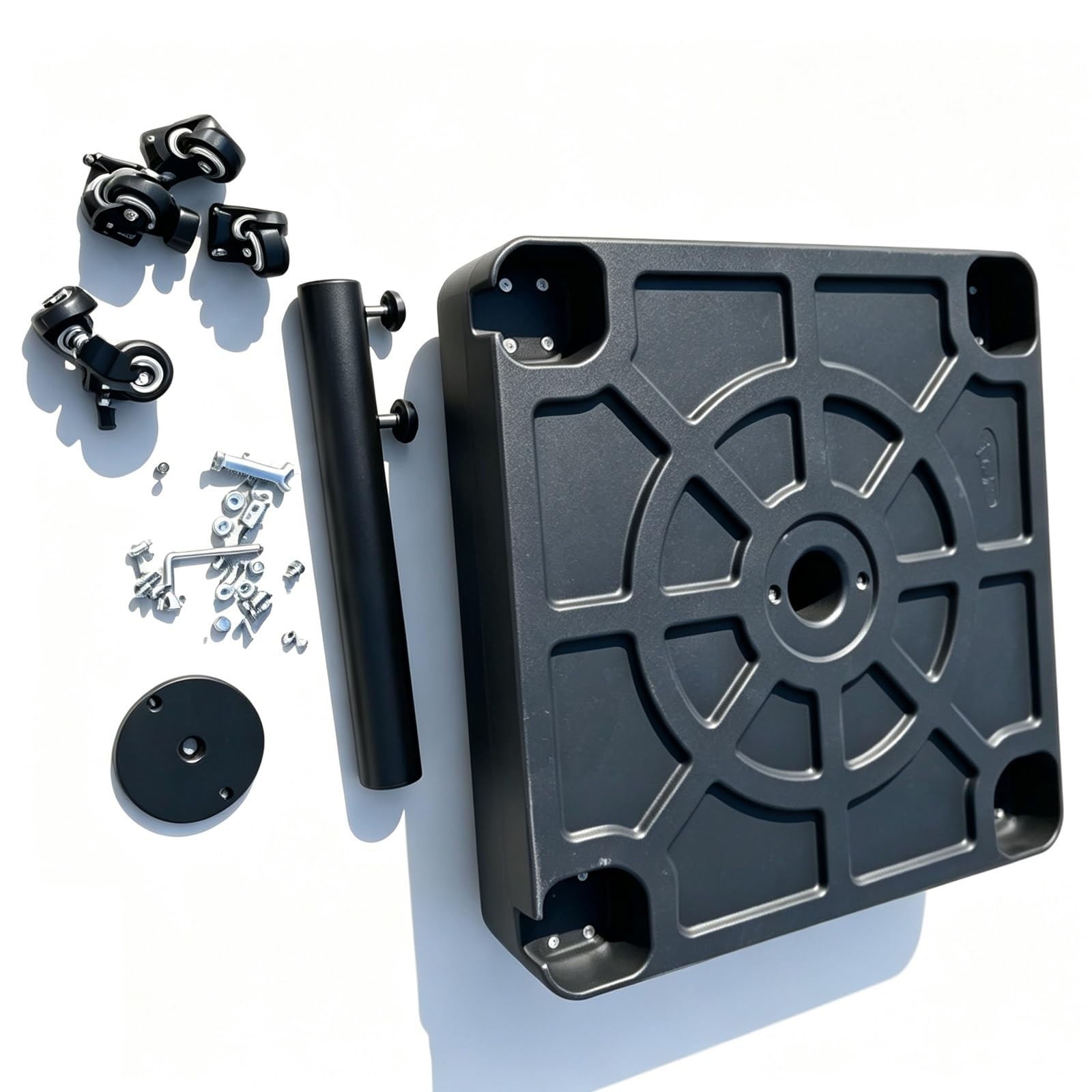 Questa Base per ombrellone con Ruote, Supporto per ombrellone Resistente, Base Quadrata