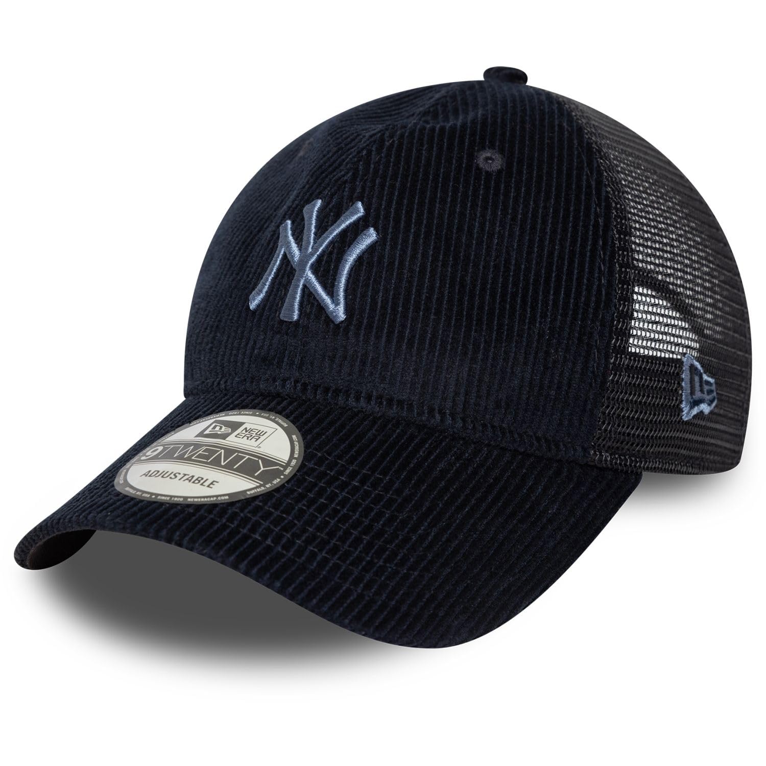 New Era Adult's 9Twenty Trucker Cord MLB New York Yankees Trucker Baseball Cap Hat Navy