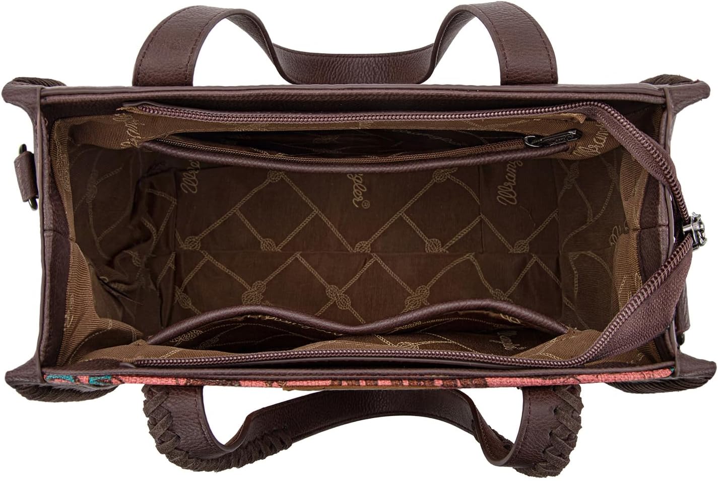Wrangler Tote Bag Western Handbags Cowboy Print With Crossbody Strap - Image 5