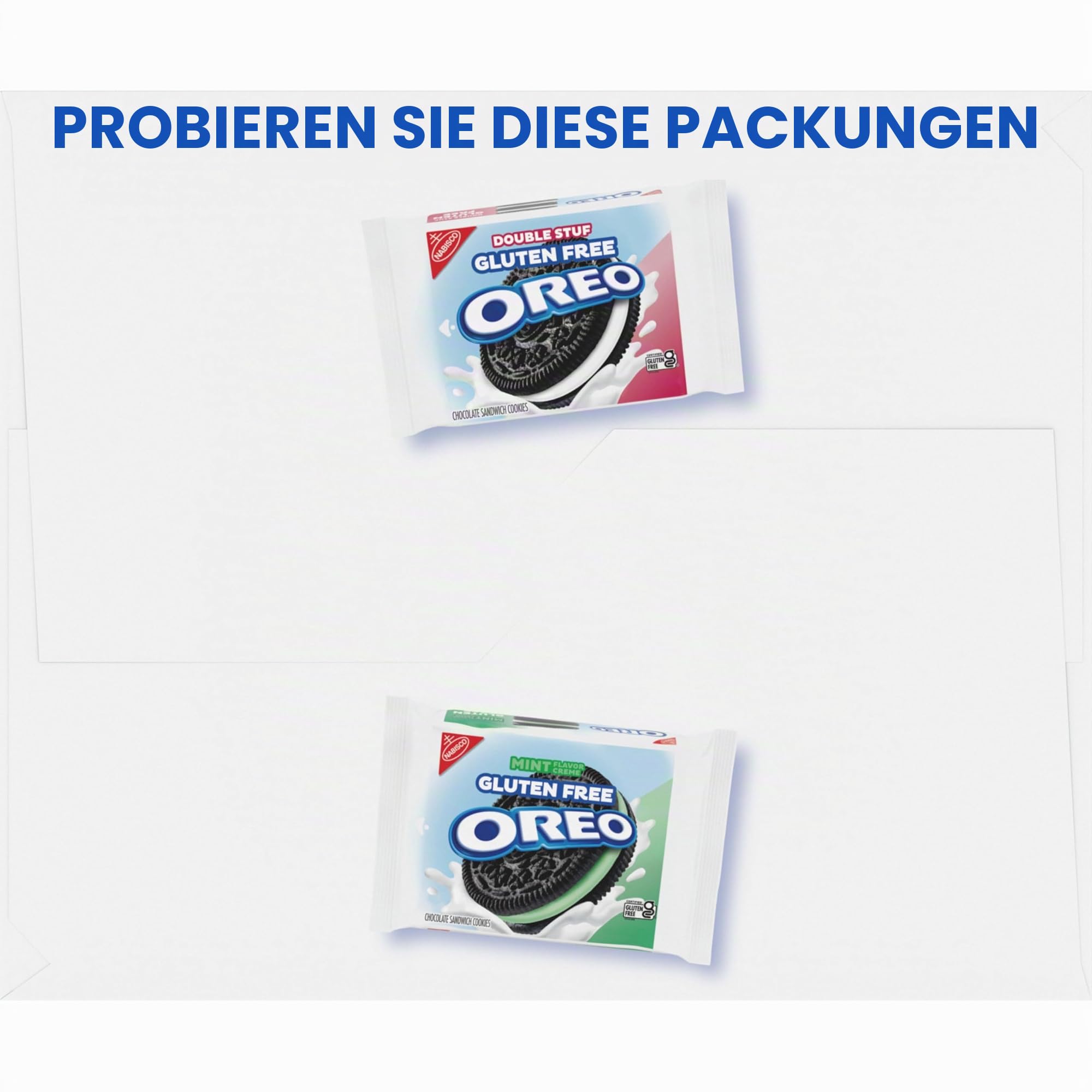 OREO Glutenfreie Original & Double Stuf Chocolate Sandwich Cookies Variety Pack, Glutenfreie Kekse, 20 Snackpacks (2 Kekse pro Packung)
