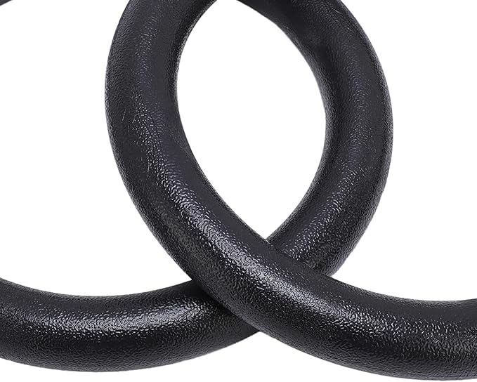 Drfeify 2 Pcs Gymnastic Rings, High Strength ABS and Polyester Exercise Rings with Straps, 300kg Capacity for Workout, Pull Ups and Strength Training miniatura 9